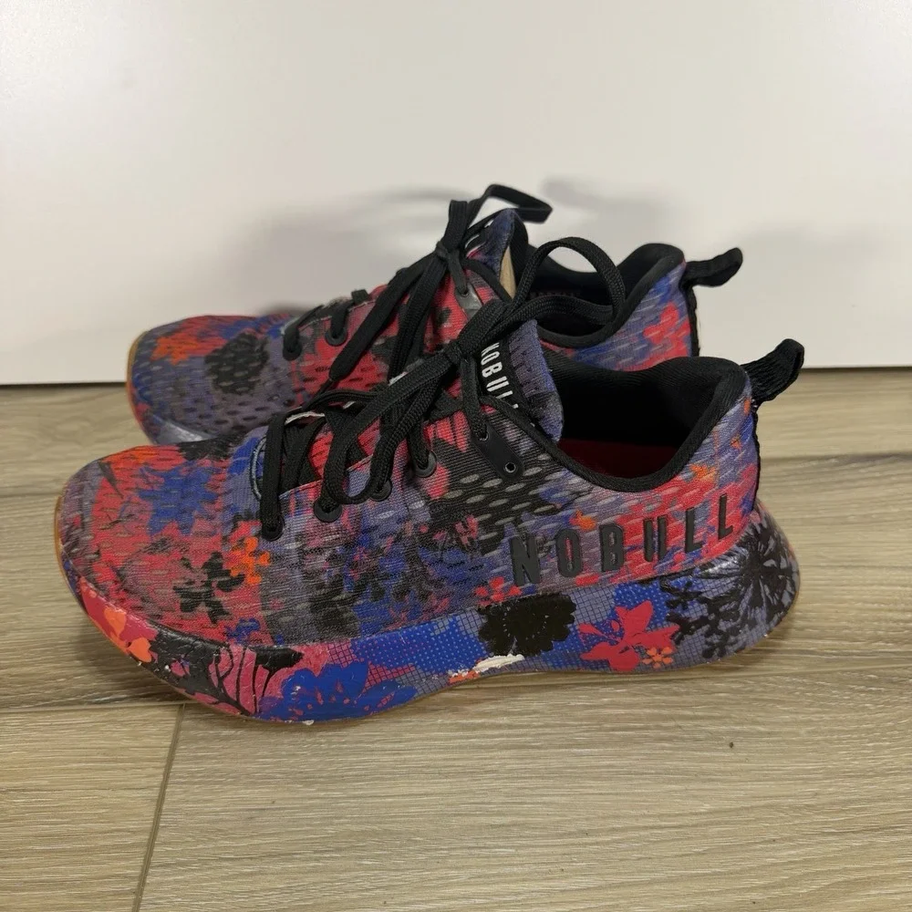 NOBULL Journey Floral Print Men's 7.5 Women's 9 Training Running Gym Shoes